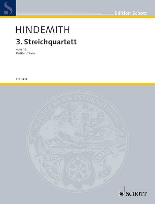 HINDEMITH P. - CUARTETO DO M (C) (1921) - OP.16