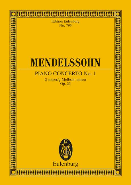 MENDELSSOHN F. - CONCIERTO Nº1 SOL m (P) - OP.25