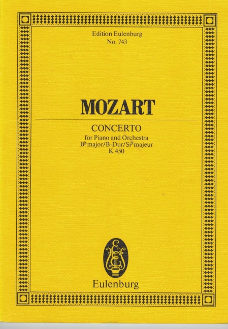 MOZART W.A. - CONCIERTO Nº15 SIb M (P) - KV.450