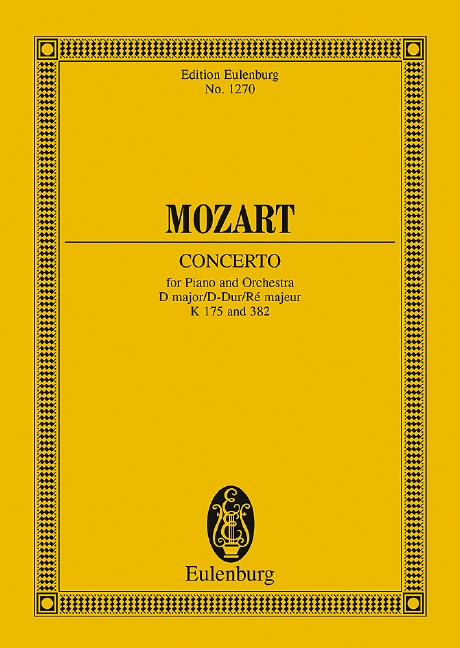 MOZART W.A. - CONCIERTO Y RONDO RE M (P) - KV.175/382