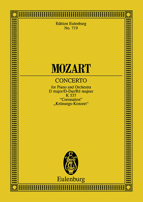 MOZART W.A. - CONCIERTO Nº26 RE M (P) - KV.537