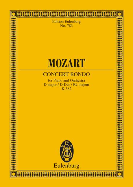 MOZART W.A. - CONCIERTO RONDO RE M - KV.382