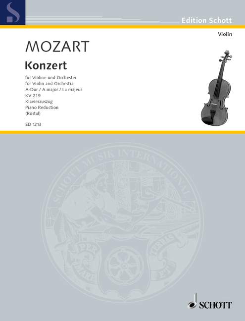 MOZART W.A. - CONCIERTO Nº5 LA M (V) - KV.219