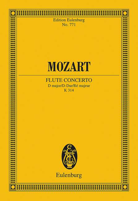 MOZART W.A. - CONCIERTO Nº2 RE M (FL) - KV.314