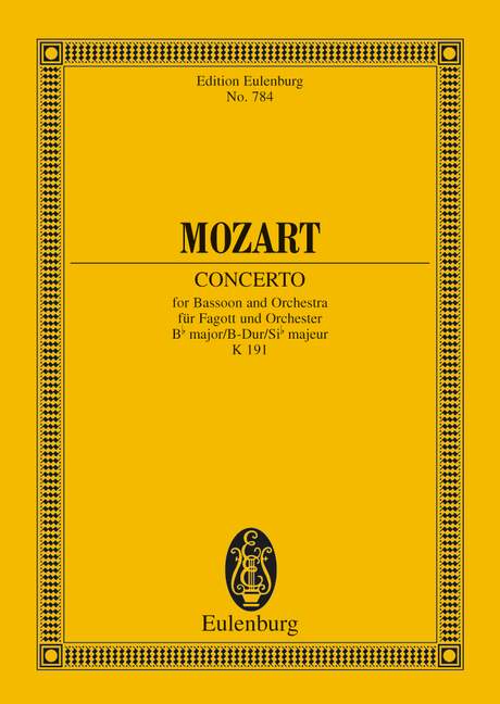 MOZART W.A. - CONCIERTO SIb M (FG) - KV.191