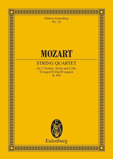MOZART W.A. - CUARTETO RE M (C) - KV.499