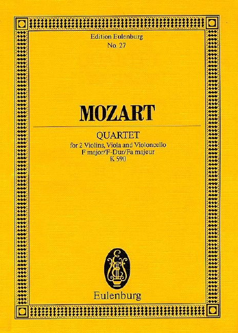 MOZART W.A. - CUARTETO FA M (C) - KV.590