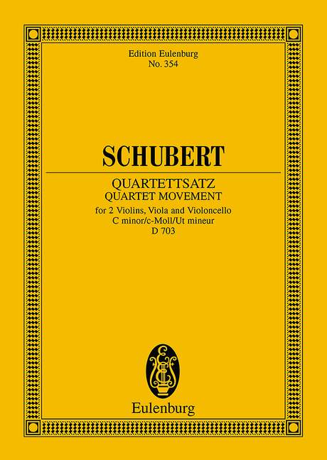 SCHUBERT F. - CUARTETO DO m (1814) (C) -