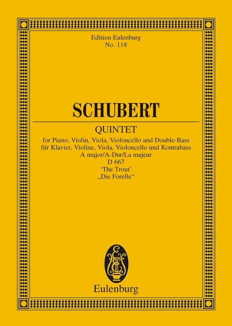 SCHUBERT F. - QUINTETO LA M LA TRUCHA (C) - OP.114
