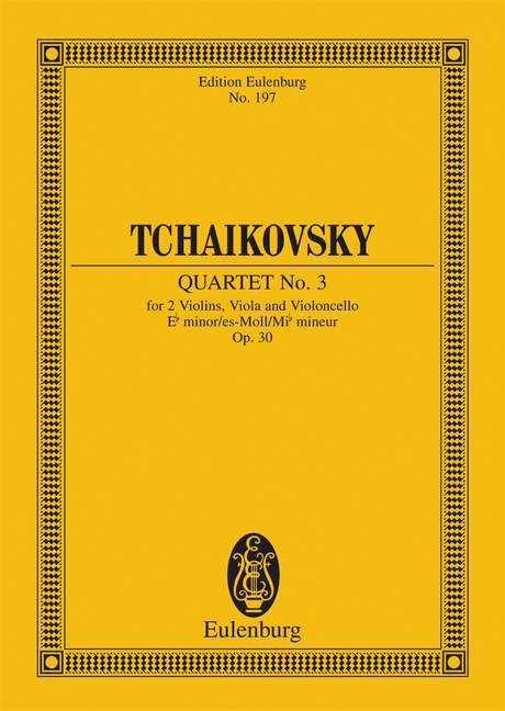 TCHAIKOVSKY P.I. - CUARTETO MIb M (C) - OP.30