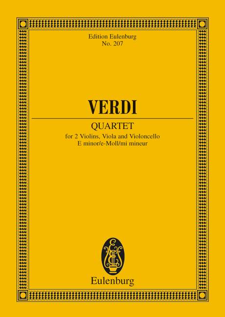 VERDI G. - CUARTETO MI m -