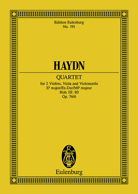 HAYDN J. - CUARTETO - OP.76 Nº6
