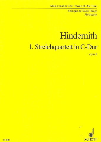 HINDEMITH P. - CUARTETO Nº1 - OP.2