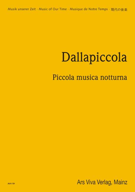 DALLAPICCOLA L. - PEQUEÑA MUSICA NOCTURNA -