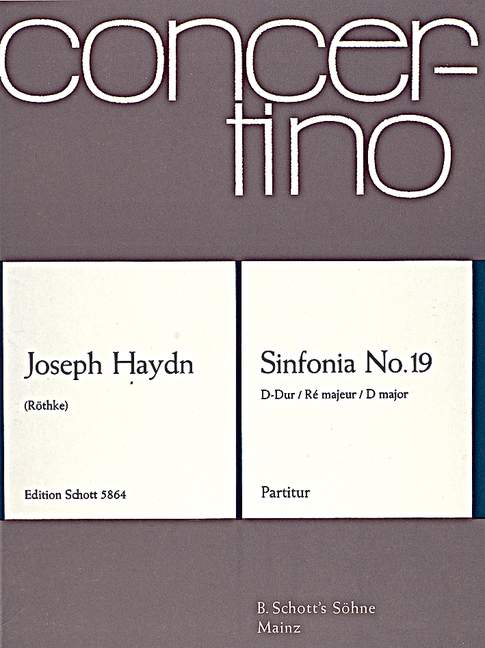 HAYDN J. - SINFONIA Nº19 RE M - HOB.I/19