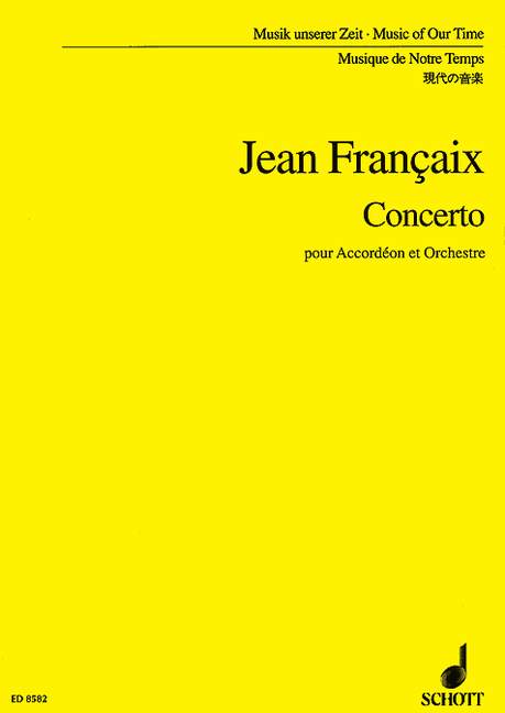 FRANCAIX J. - CONCIERTO (ACORDEON) -