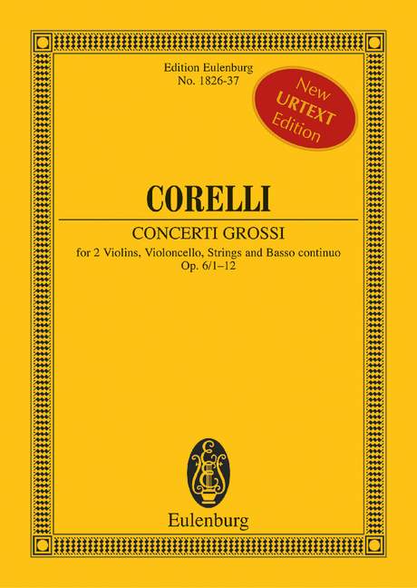 CORELLI A. - CONCIERTOS GROSOS URTEXT - OP.6 Nº1-12