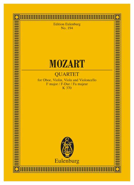 MOZART W.A. - CUARTETO FA M - KV.370