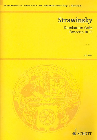 STRAVINSKY I. - CONCIERTO MIb M DUMBARTON OAKS (1938) -