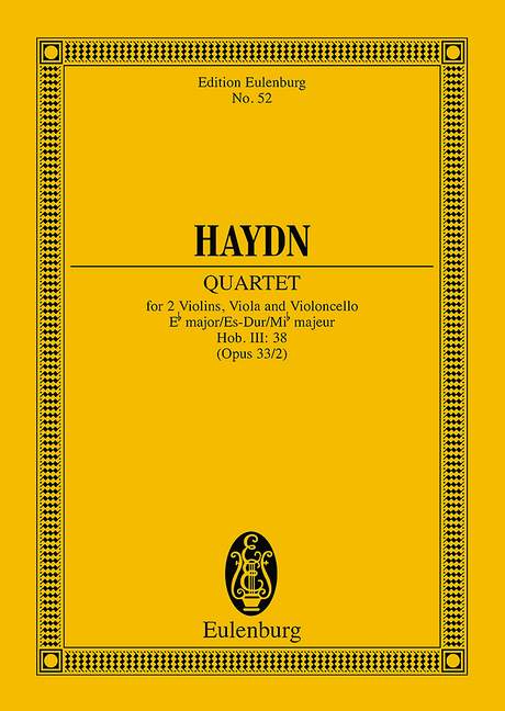 HAYDN J. - CUARTETO RUSO MIb M OP.33/2 (C) - HOB:III/32