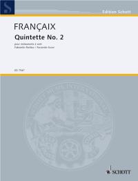 FRANCAIX J. - QUINTETO VIENTO Nº 2 PARTITURA