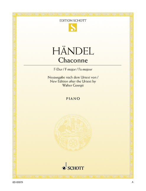 HANDEL G.F - CHACONA EN FA M