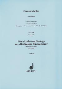 MAHLER G. -  9 LIEDER Y UNA CANCION  NIÑO DEL CUERNO MAGICO