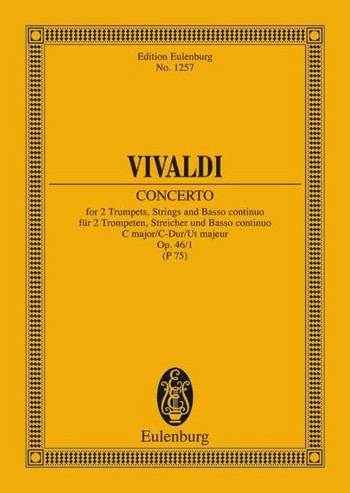 VIVALDI A. - CONCIERTO DO M 2 TROMPETAS OP. 46/1 RV 537/PV 75 (BOLSILLO)