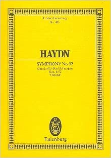 HAYDN J. - SINFONIA Nº 92 SOLM Hob. I: 92 "OXFORD"