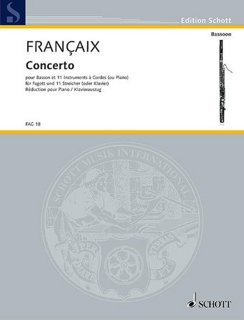 FRANCAIX J. - CONCIERTO FAGOT (1979 )