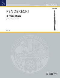 PENDERECKI K. - MINIATURAS (3) CL  (RESTRINGIDO)