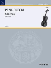 PENDERECKI K. - CADENCIA VIOLA SOLA 1984
