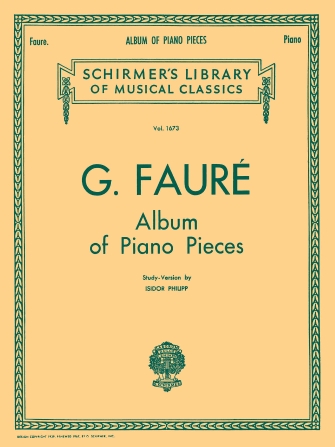 FAURE G. - ALBUM DE PIEZAS PARA PIANO -
