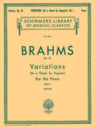 BRAHMS J. - VARIACIONES SOBRE TEMA DE PAGANINI V.1 - OP.35