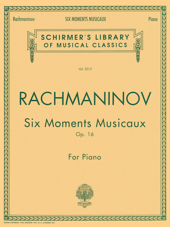 RACHMANINOFF S. - MOMENTOS MUSICALES (6) - OP.16