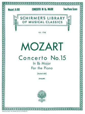 MOZART W.A. - CONCIERTO Nº15 SIb M - KV.450