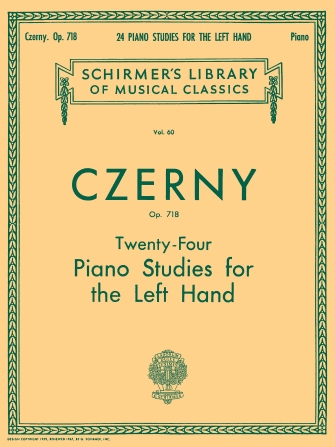 CZERNY C. - ESTUDIOS DE LA MANO IZQUIERDA - OP.718
