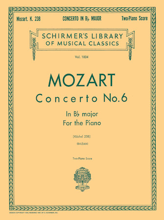 MOZART W.A. - CONCIERTO Nº6 SIb M CON CADENCIAS - KV.238
