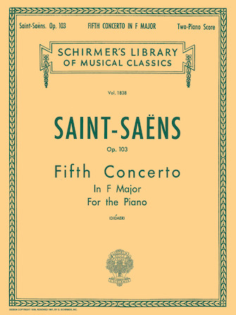 SAINT SAENS C. - CONCIERTO Nº5 FA M - OP.103