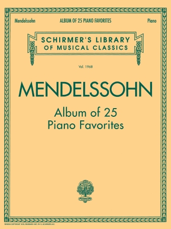 MENDELSSOHN F. - PIEZAS FAVORITAS (25) -
