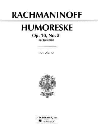 RACHMANINOFF S. - HUMORESCA - OP.10 Nº5