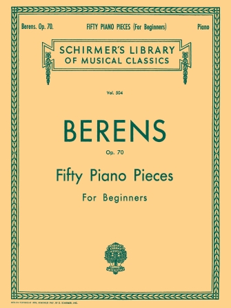 BERENS H. - PIEZAS PARA PIANO (50) - OP.70