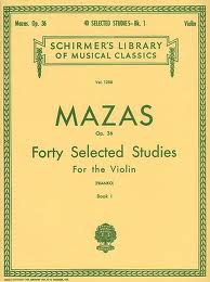 MAZAS J.F. - ESTUDIOS SELECTOS V.1 (1-10) (40) - OP.36 (violin)