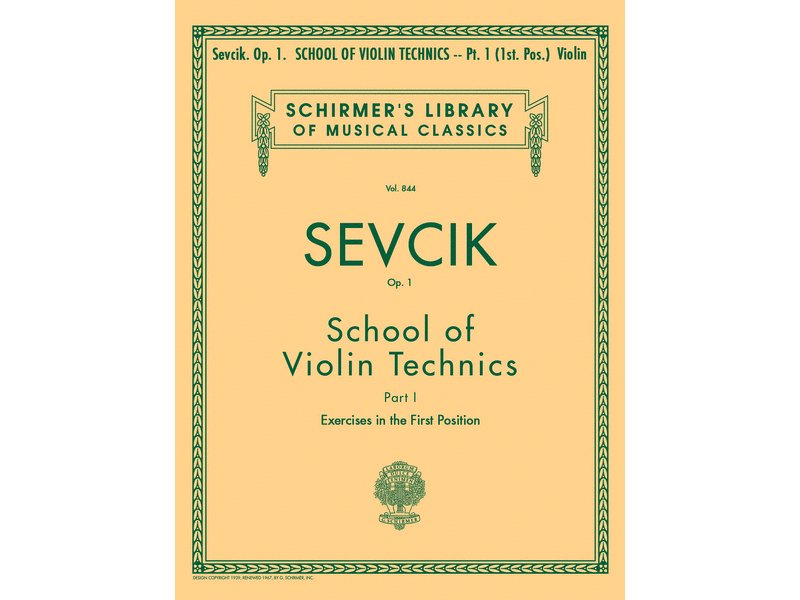 SEVCIK O. - ESCUELA TECNICA V.1 (1ª POSICION) - OP.1