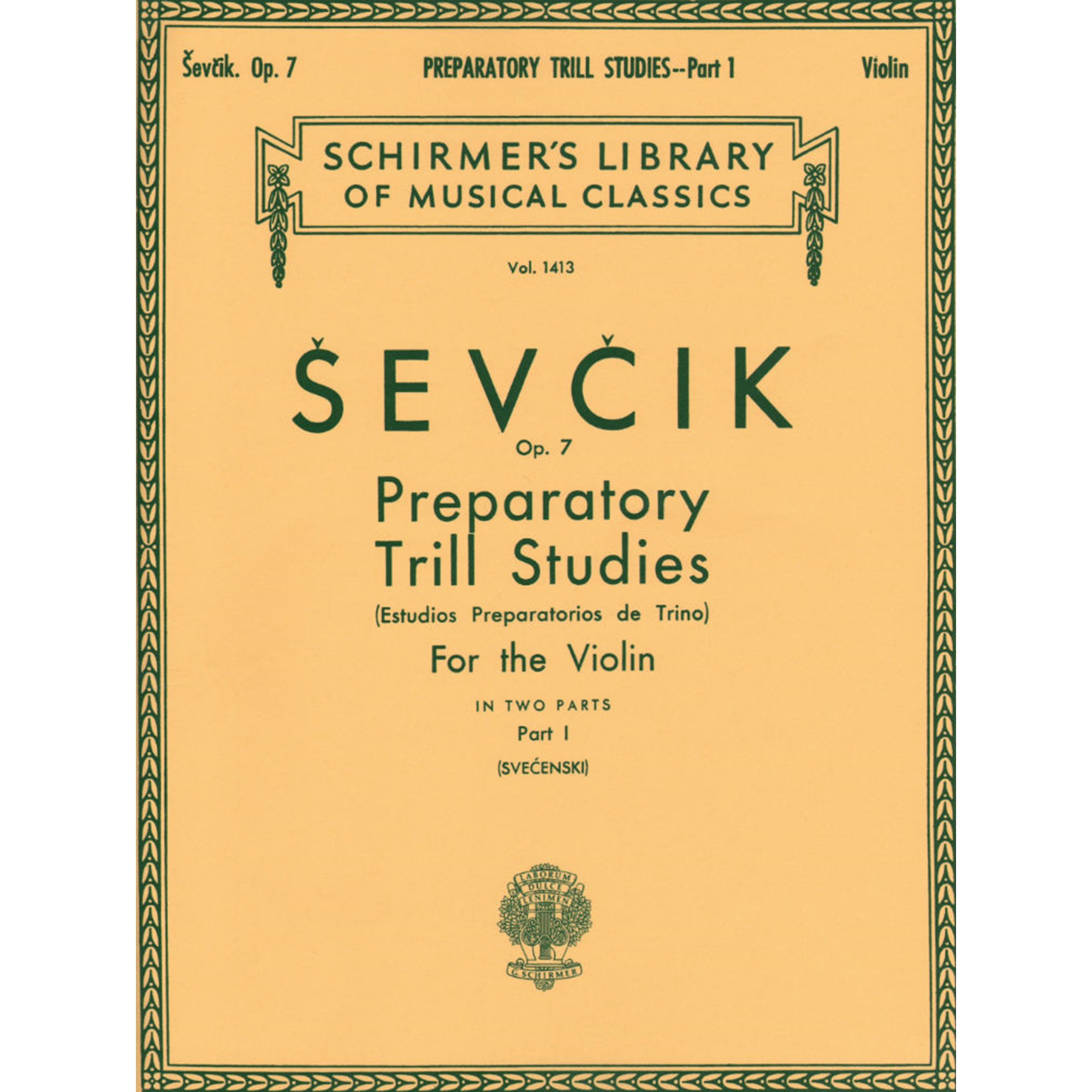 SEVCIK O. - ESTUDIOS PREPARATORIOS DE TRINOS V.1 - OP.7