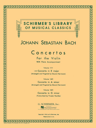 BACH J.S. - CONCIERTO Nº2 MI M - BWV.1042