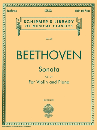 BEETHOVEN L.V. - SONATA Nº5 FA M PRIMAVERA - OP.24 (V/P)