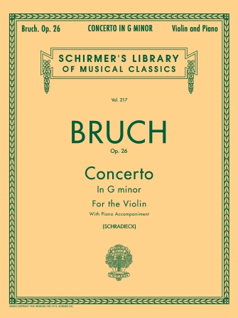 BRUCH M. - CONCIERTO Nº1 SOL m - OP.26