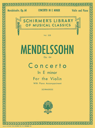 MENDELSSOHN F. - CONCIERTO MI m - OP.64
