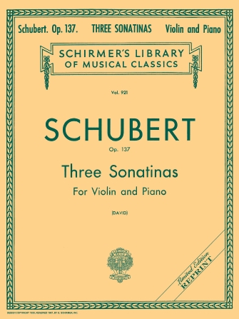 SCHUBERT F. - SONATINAS D.384-385-408 - OP.137